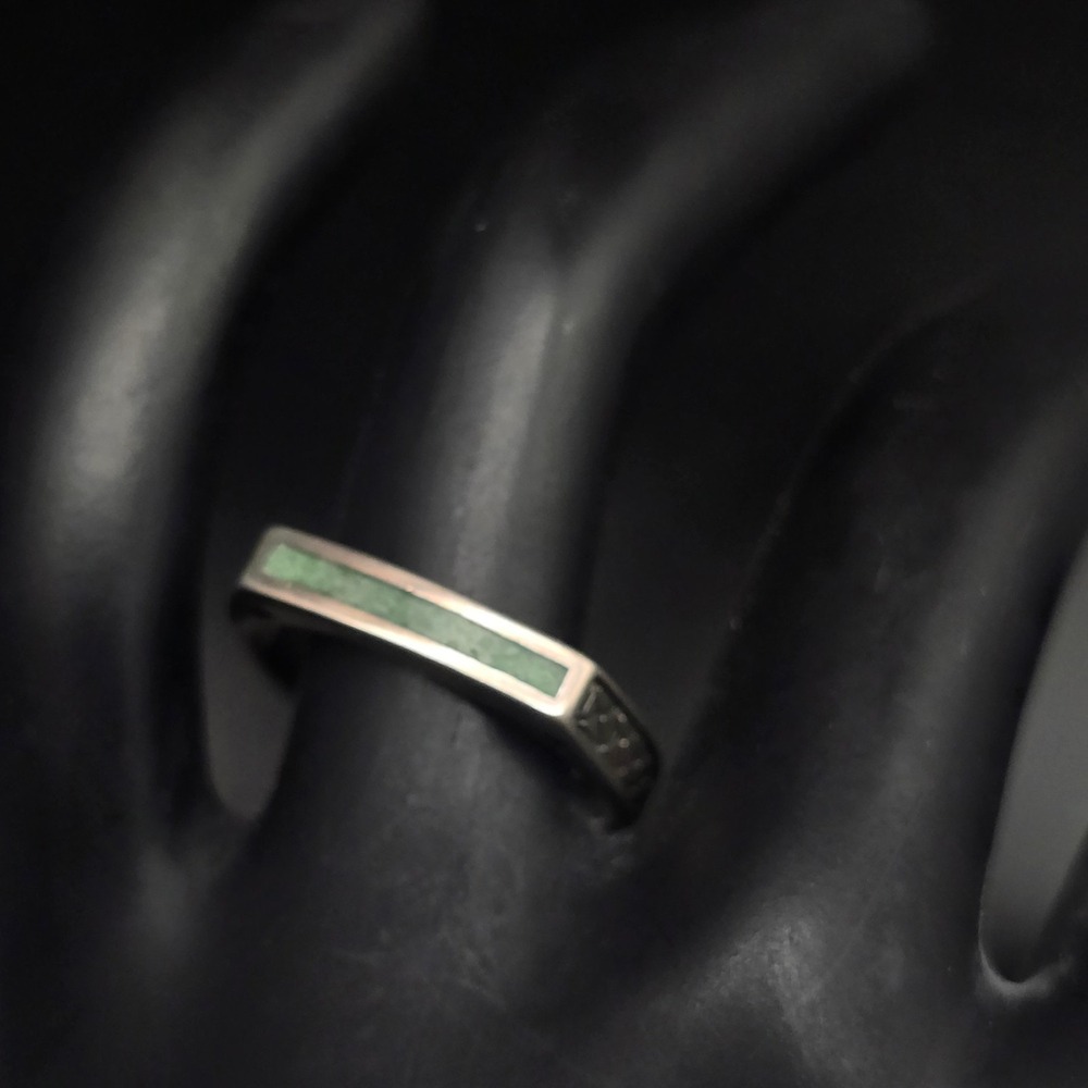 Ava Yetter Sterling Silver Crushed Turquoise Ring Square Size 7 Square 925